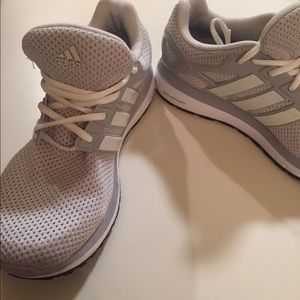 White Adidas Sneakers with Cloudfoam